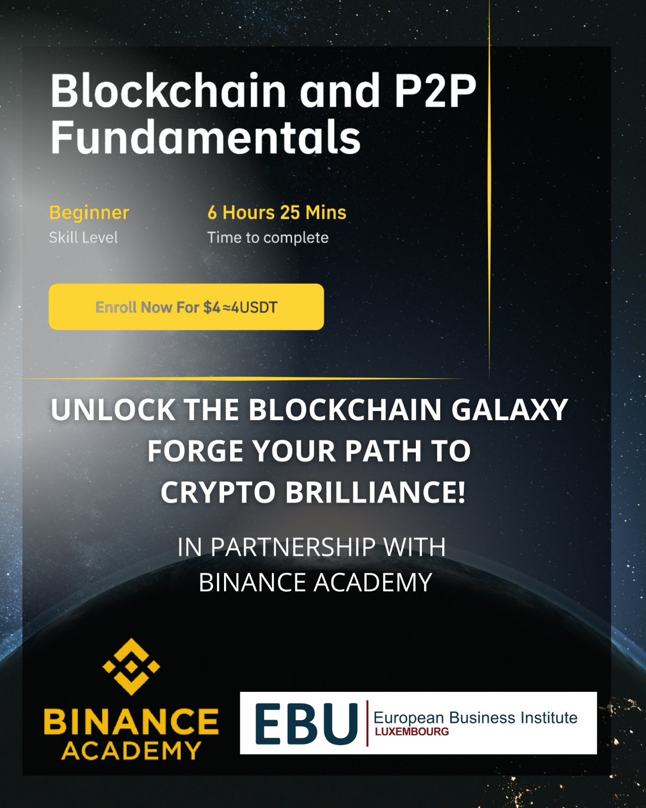 Big News from EBU Luxembourg And Binance Academy!