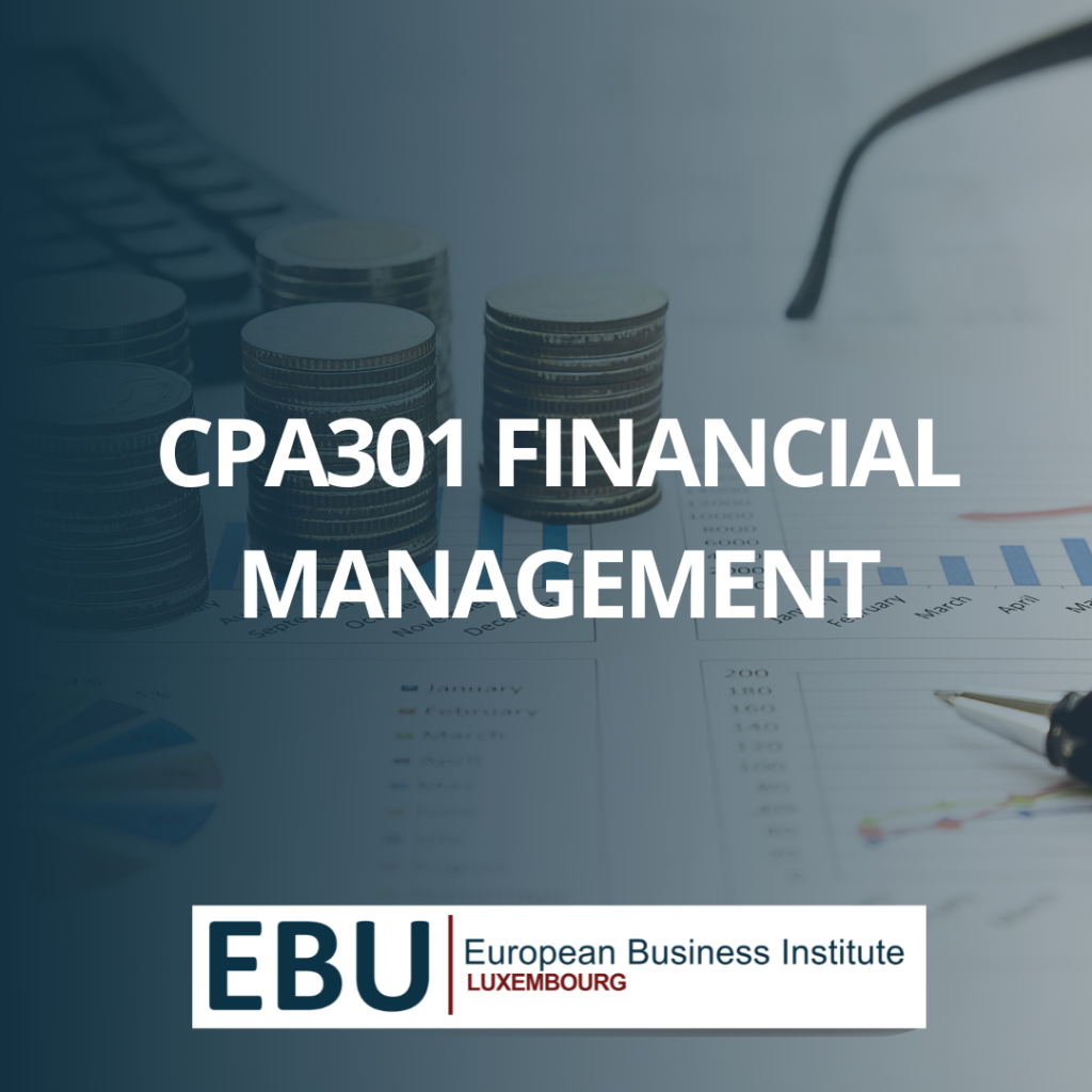 CPA301 FINANCIAL MANAGEMENT COURSE IMAGE