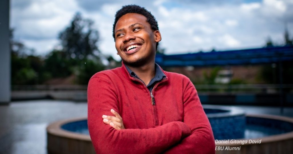 EBU Certificate Program Alumni David Gitonga smiling in the photo.
