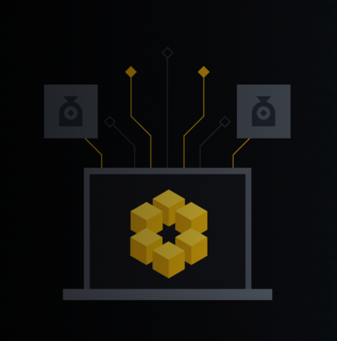 Digital graphic depicting a stylized laptop 