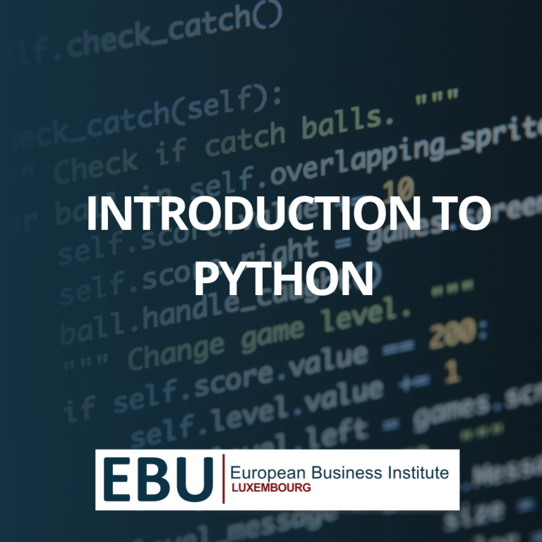 Course image for 'Introduction to Python' by European Business Institute Luxembourg.