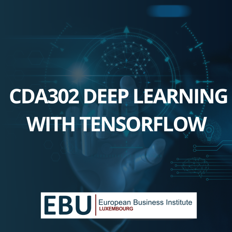 Course image for CDA302 Deep Learning with TensorFlow by European Business Institute Luxembourg. 