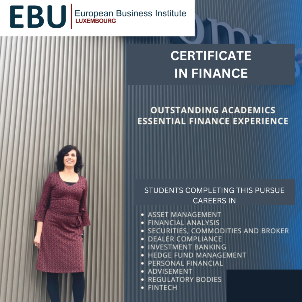 EBU Certificate Courses in Finance poster