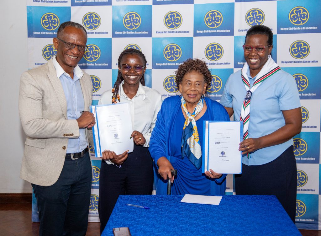 Photo from the European Business Institute of Luxembourg and Kenya Girl Guides Association MOU Signing.