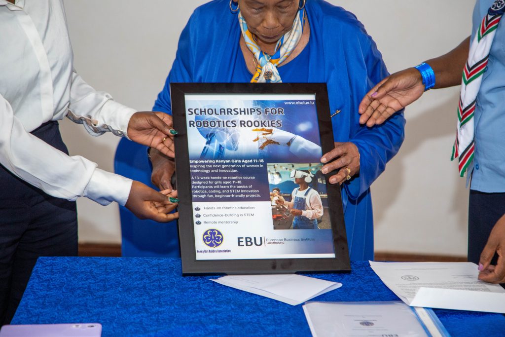 Photo from the European Business Institute of Luxembourg and Kenya Girl Guides Association MOU Signing.