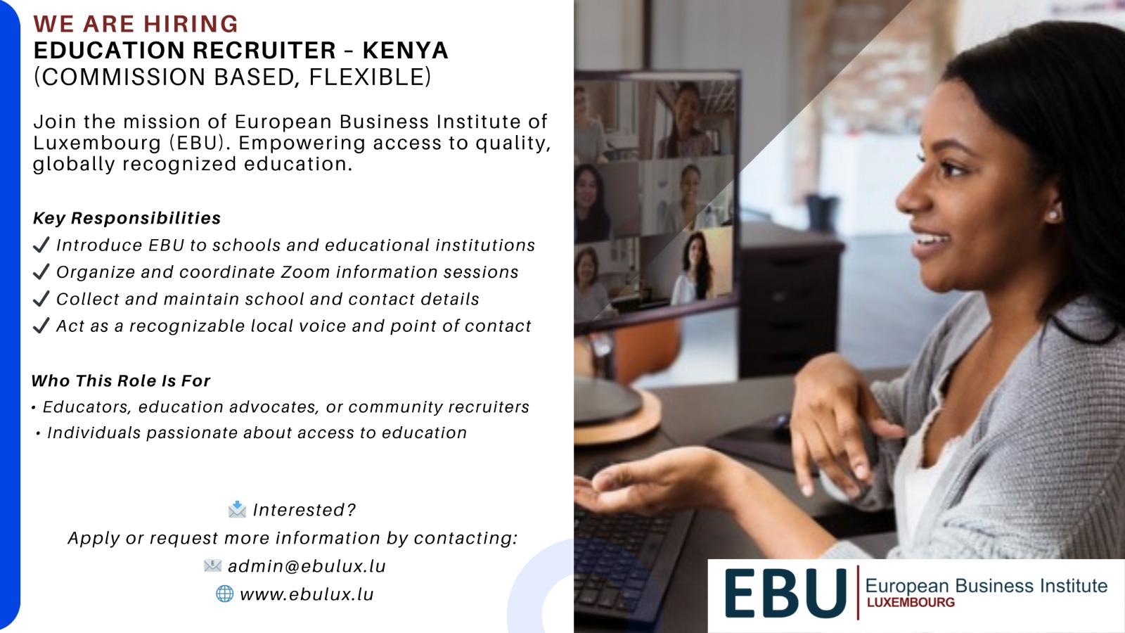 EBU Job Opportunities- Recruiter Role